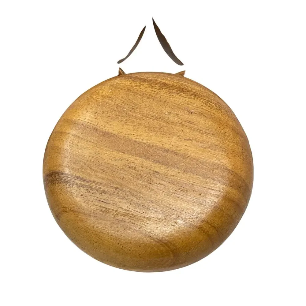 Wood Salad Bowl Set Circa 1960s‎ Lot of 5 6 inch Mid Century Modern